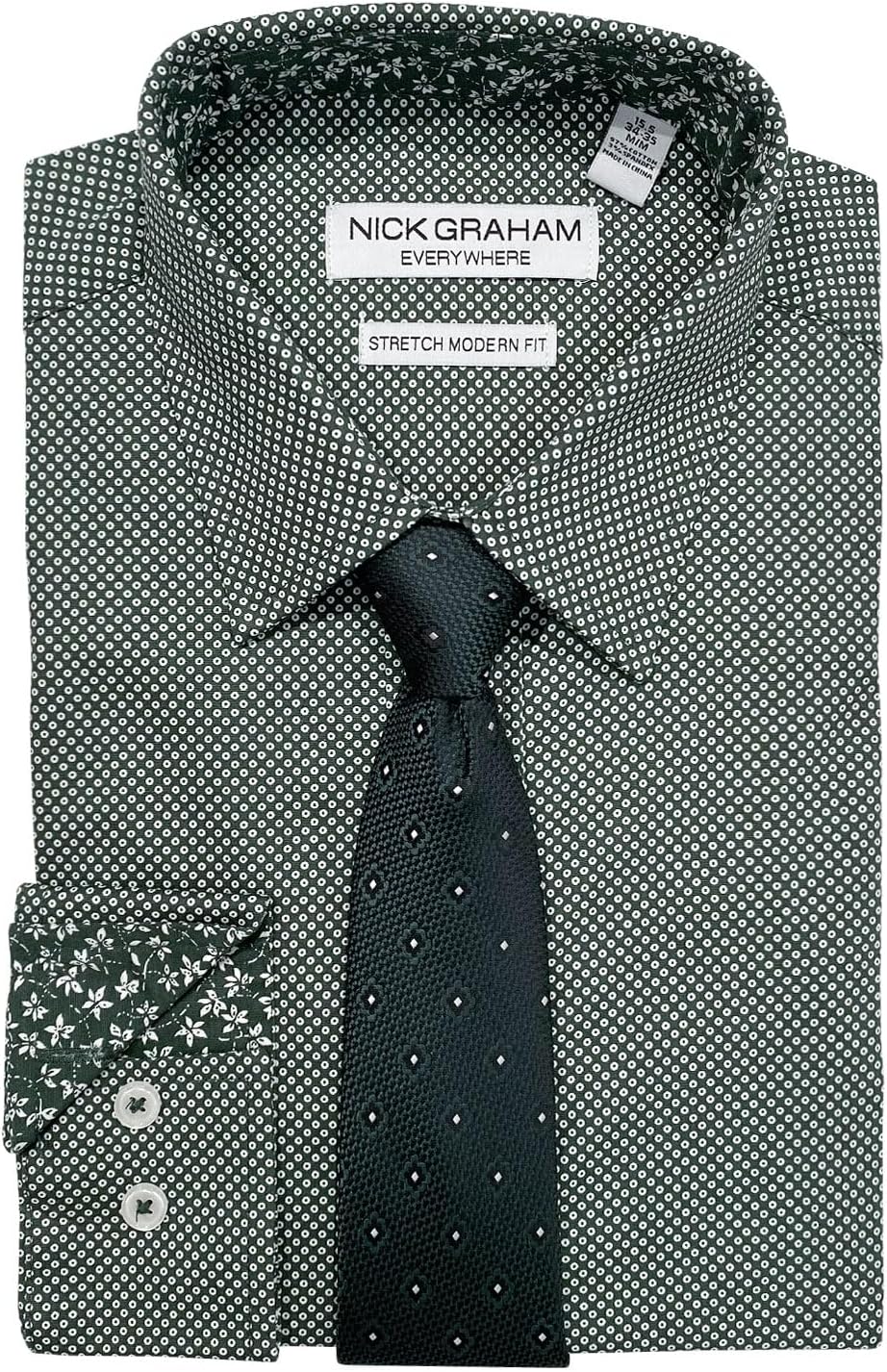 Nick Graham mens Columbus Circle Dot Tie Set