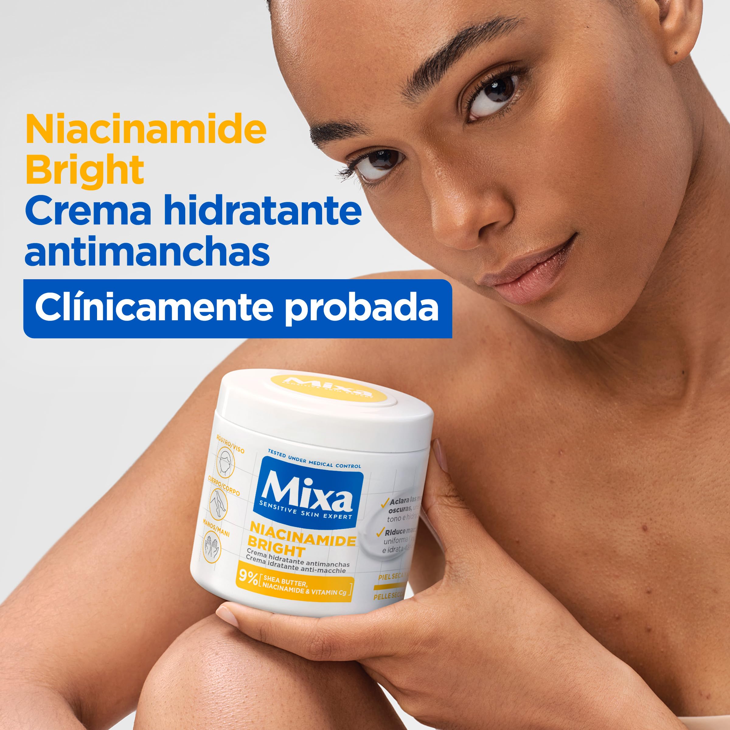 Mixa Niacynamid Bright krem nawilżający przeciw plamom 400 ml