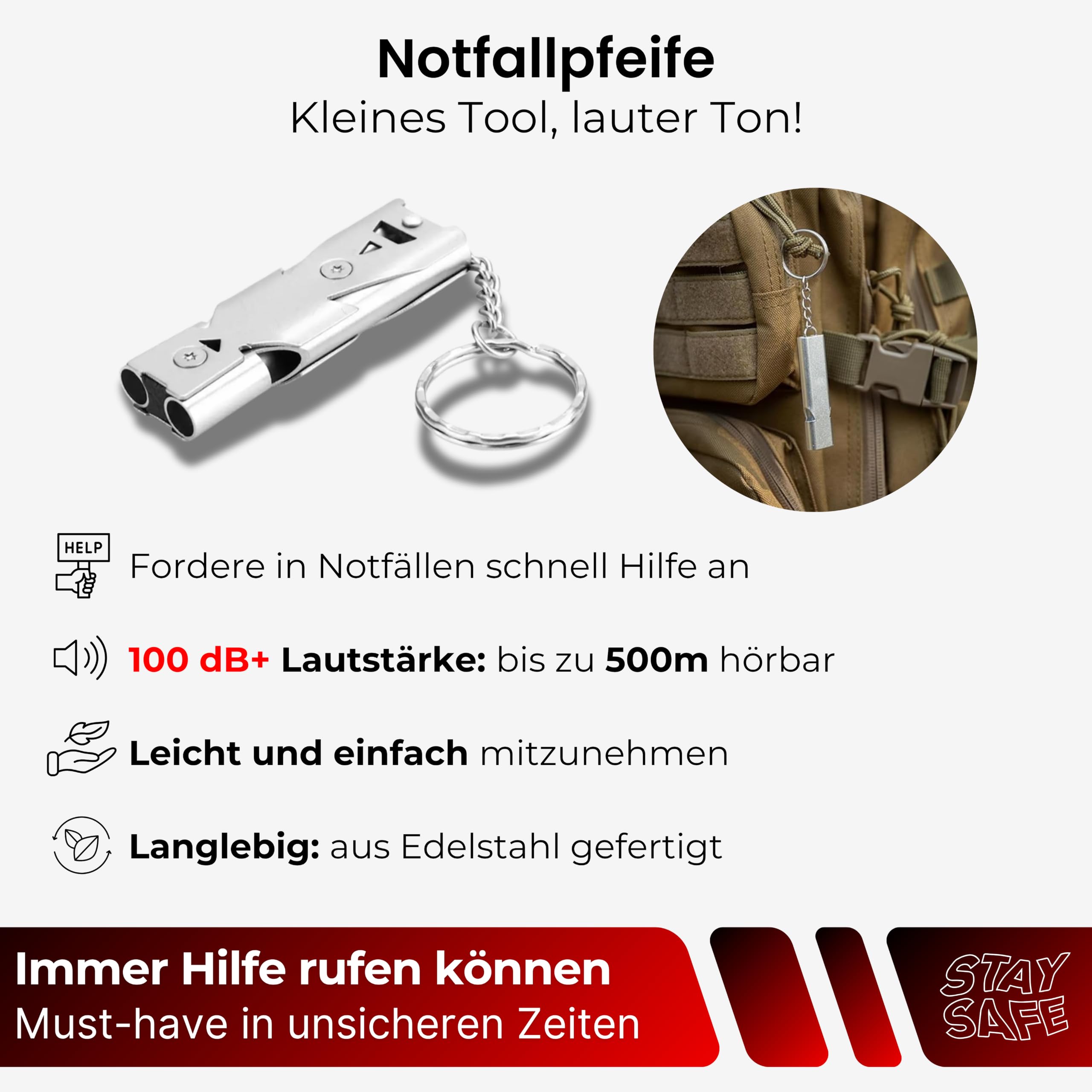 DreamGoods XL Notfallpaket für zu Hause - 2 Personen - Komplettpaket für Krieg, Katastrophen & Stromausfall - Notradio Solar Aufziehbar und Batterie - 72 Stunden Survival Kit.