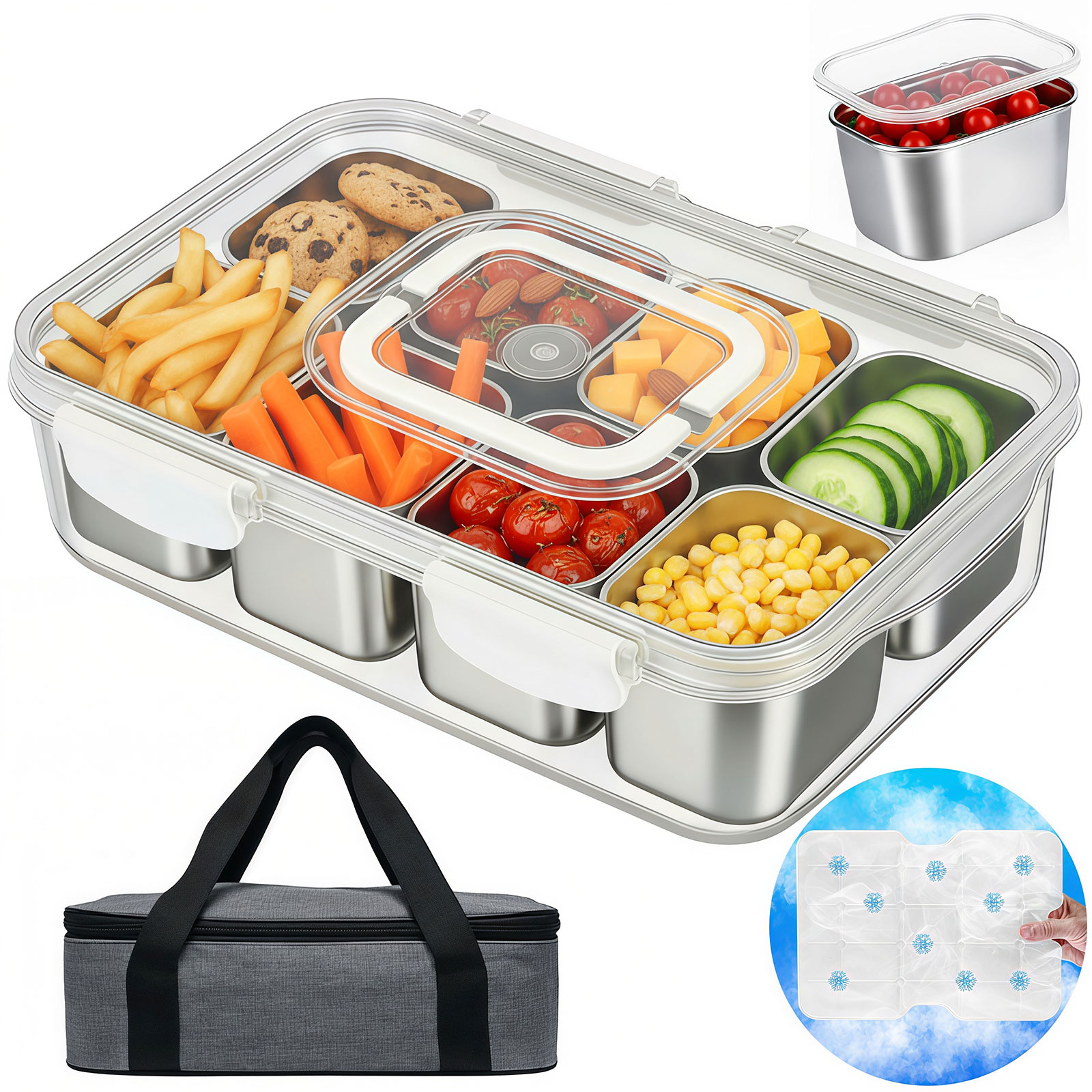 BAGLE　テーブル　WAL

  NAは売り切れとなっております。 Amazon.com: Snackle Box Container with Ice Pack Stainless Steel