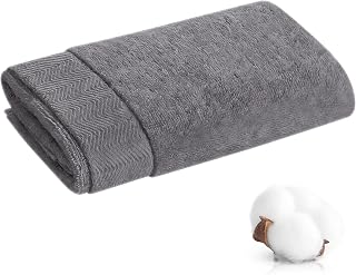 1 Pack Hand Towel - 100% Cotton Grey Towels, 14x30 | for Bathroom and Gym, Dorm Room Essentials, Soft Hand Towels