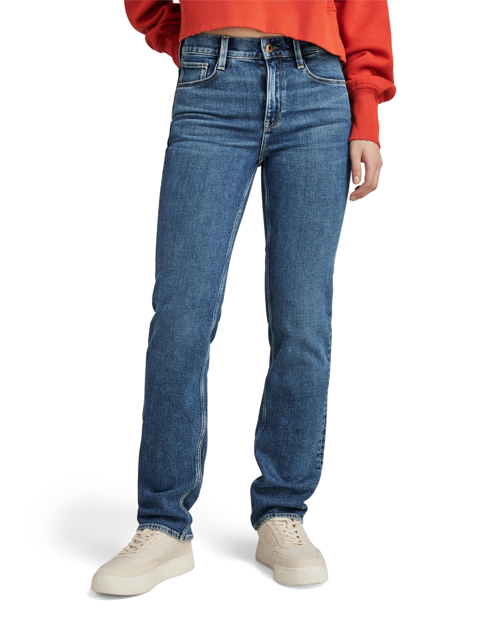 G-Star Damen Strace Straight Jeans