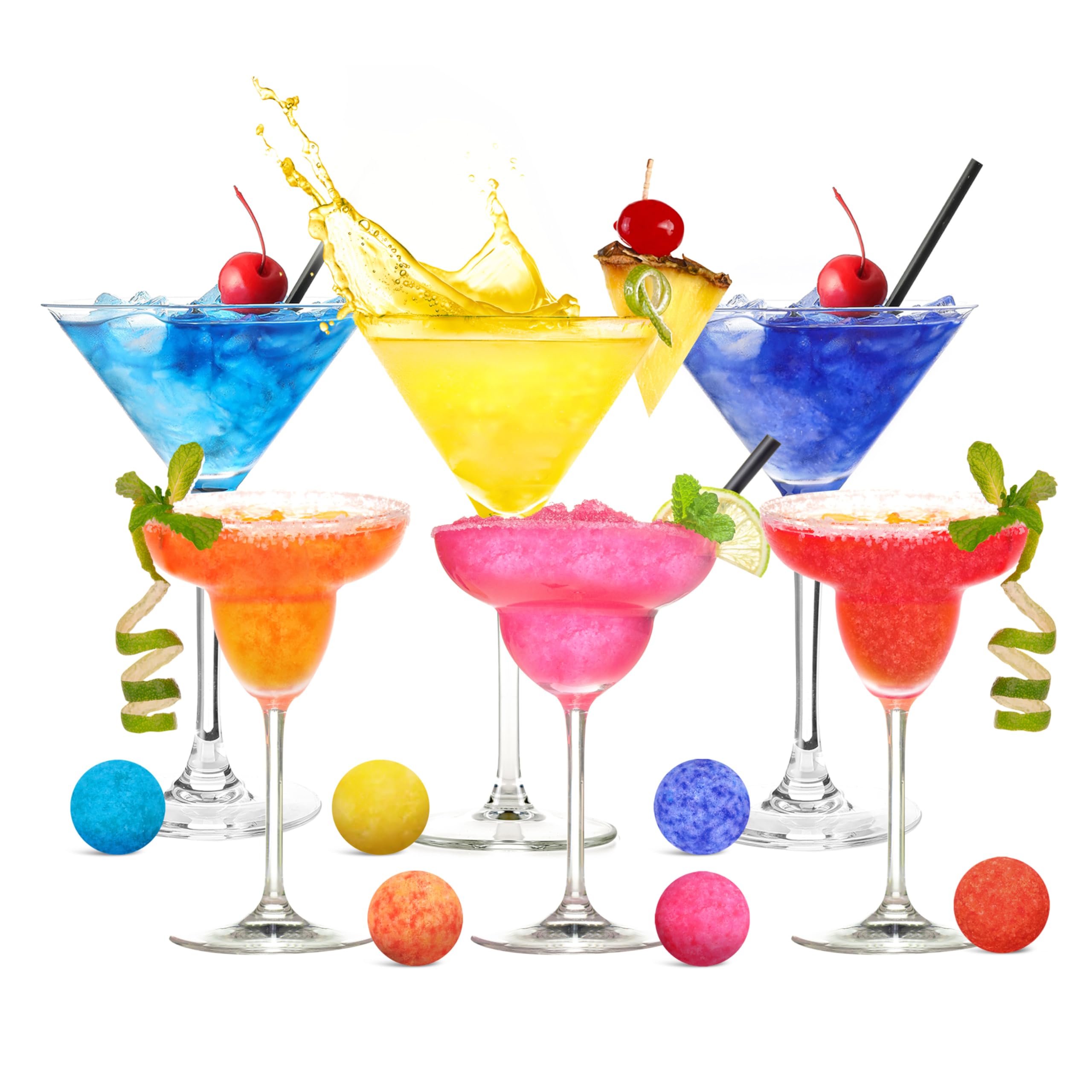 The Fizz Co. Mocktail & Cocktail Bomb | DIY Party Kit | Variety Pack of 6 | Low Sugar & Calorie | Summer Drink at Home | Just Drop & Fizz-image-25