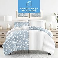 Vista 2 de Linen Market Funda de edredón individual para cama individual – Experimenta una comodidad similar a un hotel con una suavidad inigualable