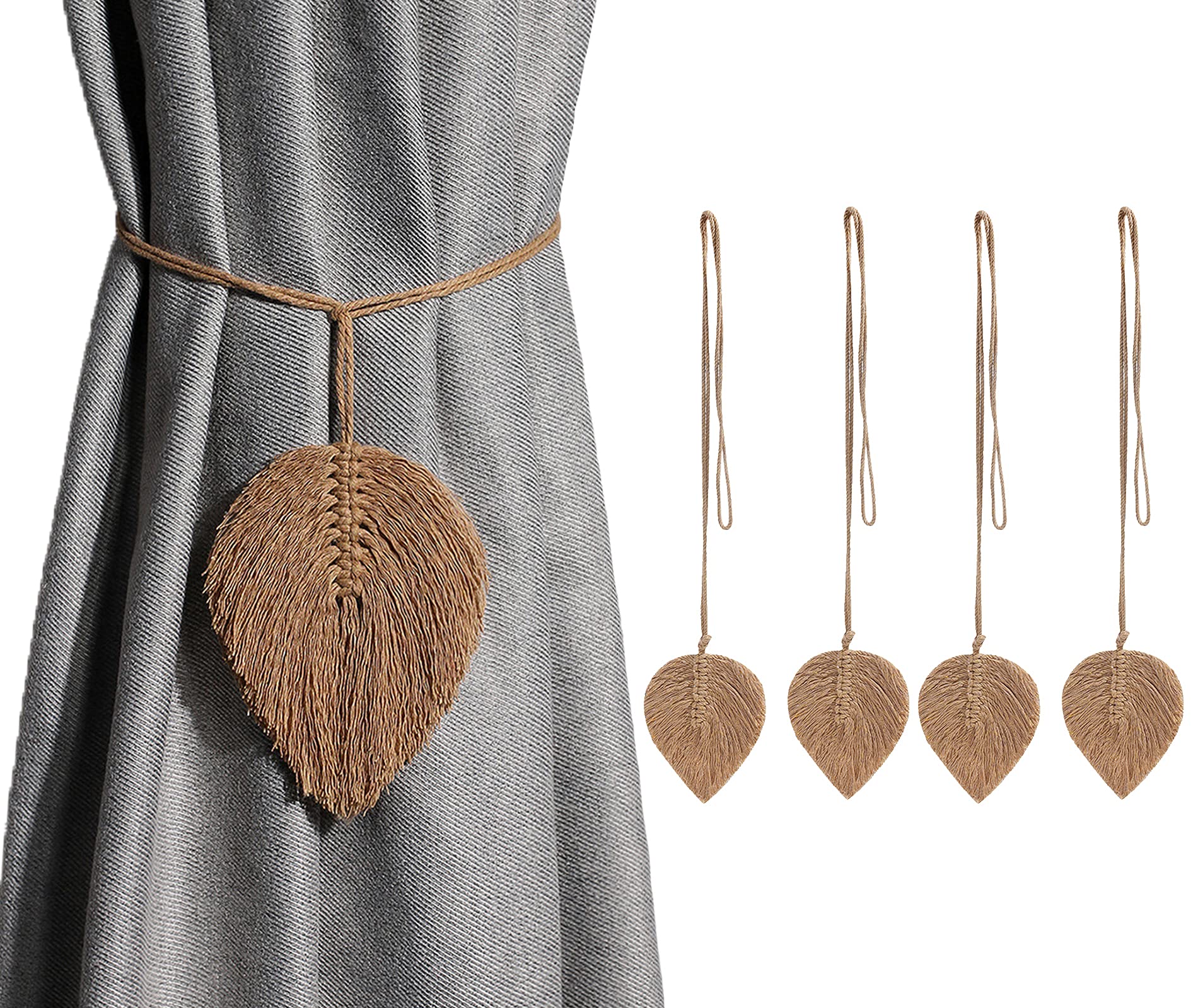 Feuilles Drape Ties - Clip De Support De Drapé à Ressort | Crochet De Rideau élastique, Attaches