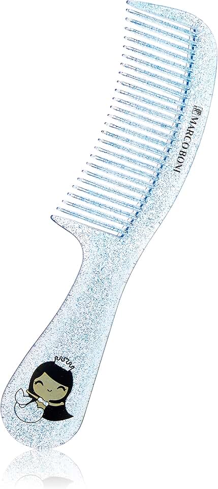 Marco Boni Pente Com Gliter Sereia Coleção Encantados 1232 Transparente