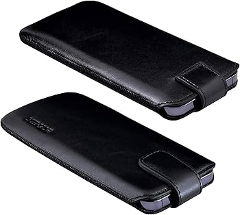 Custodia In Vera Pelle Suncase Per IPhone 12 (6.1) - Con Linguetta Di