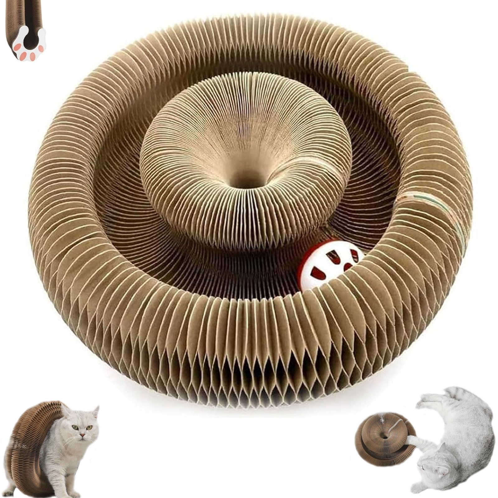 Kitty Kurlz, Kitty Kurlz Cat Toy, Cat Accordion Toy, Accordion Cat