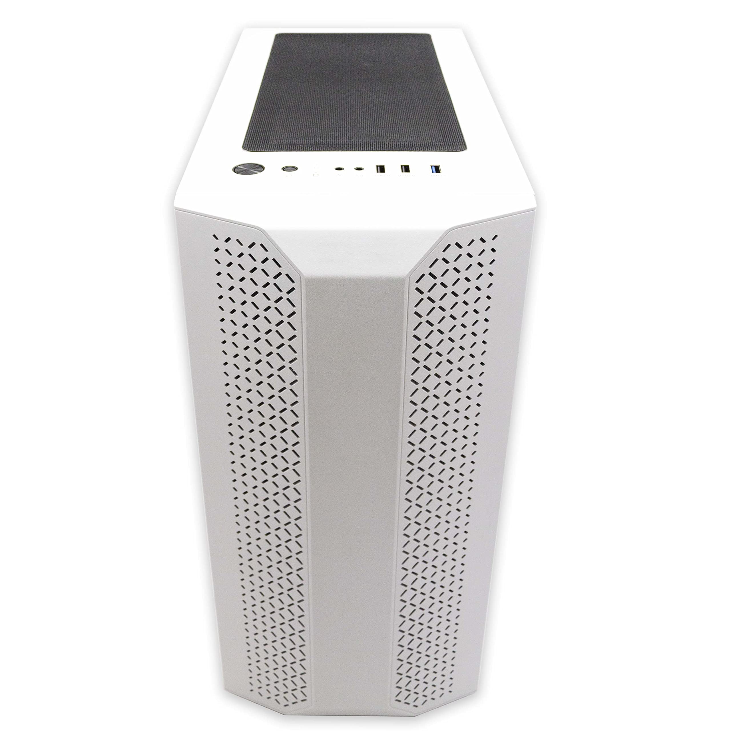 Simpletek Caja RGB Cabinet Gaming Gaming ATX Micro Mini Blanco White USB 3.0 Audio HD LED Rainbow strip Ventilador PC Fijo Montado