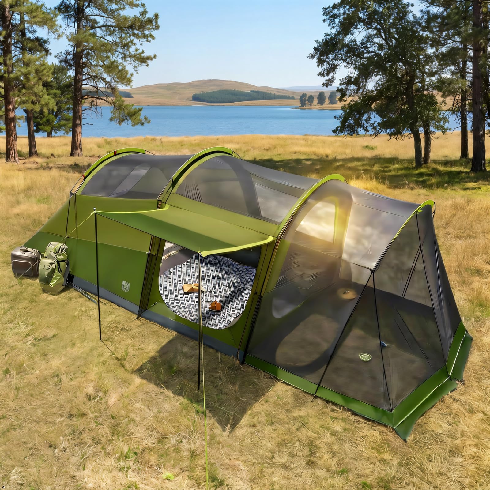 TIMBER RIDGE 8 Person Family Camping Tent