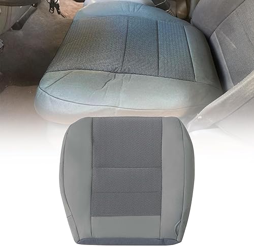SecosAutoparts Funda de tela para asiento delantero del conductor, color gris, compatible con Ford F250 F350 F450 F550 2003 2004 2005 2006 2007