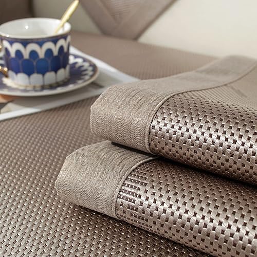 Miniatura 2 de Tapete cuadrado de enfriamiento para ropa de cama, tapete de ratán de seda de hielo, tapete plegable de seda de hielo Jacquard, color verde, tamaño