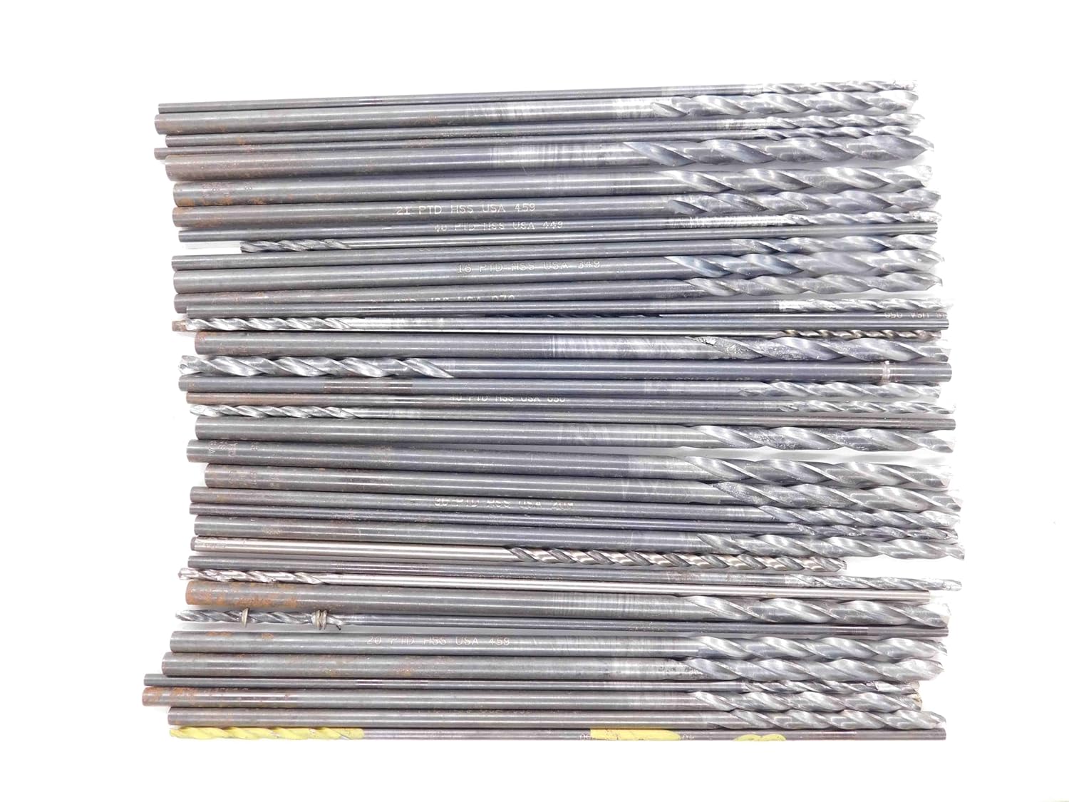 Large LOT Various Sizes HSS Twist Drill BITS Mostly Aircraft Extension Length - DM3667AE5