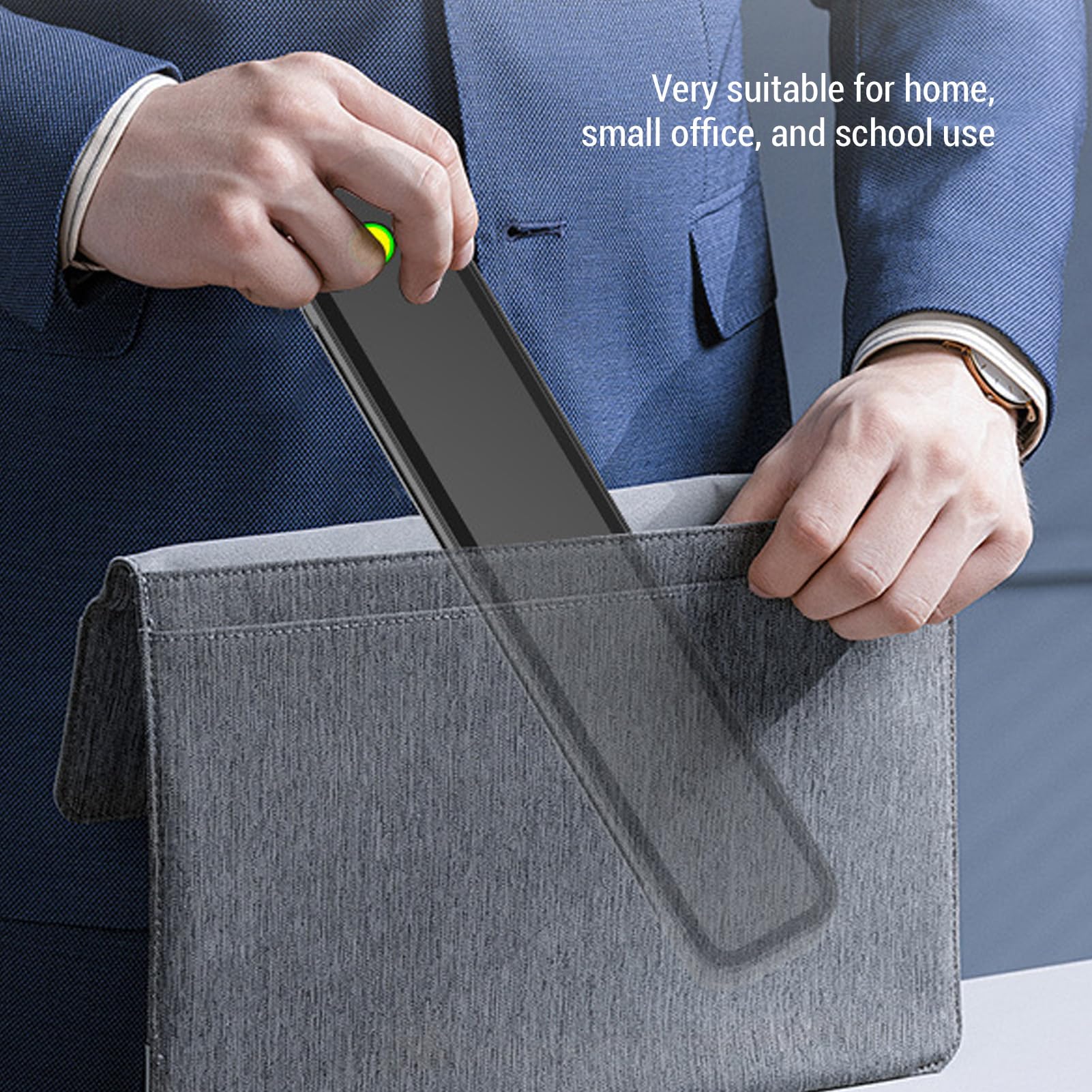 Jeffergarden Stampante Portatile Wireless per Stampante Termica Senza Inchiostro da Viaggio 203 DPI Larghezza di Stampa 208 Mm per Carta 8,5x11 Pollici US Letter A4 A5