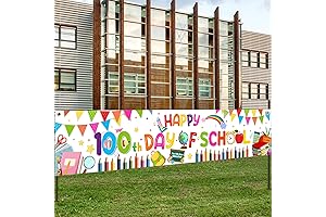 100th Day of School Banner Yard Sign