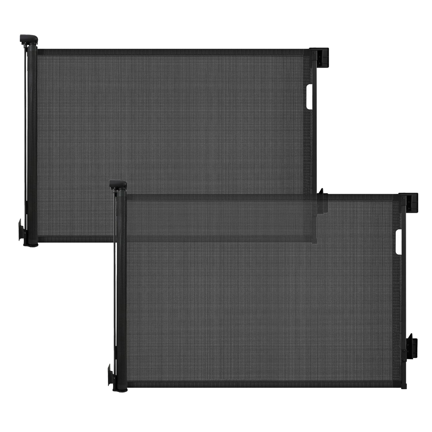 Sekey Barrera Extensible para escaleras 0-150 cm – Altura 97 cm, Sin taladrar + Tornillos incluidos | Cancel Plegable para Puerta, Escalera, Perro (Pack de 2)