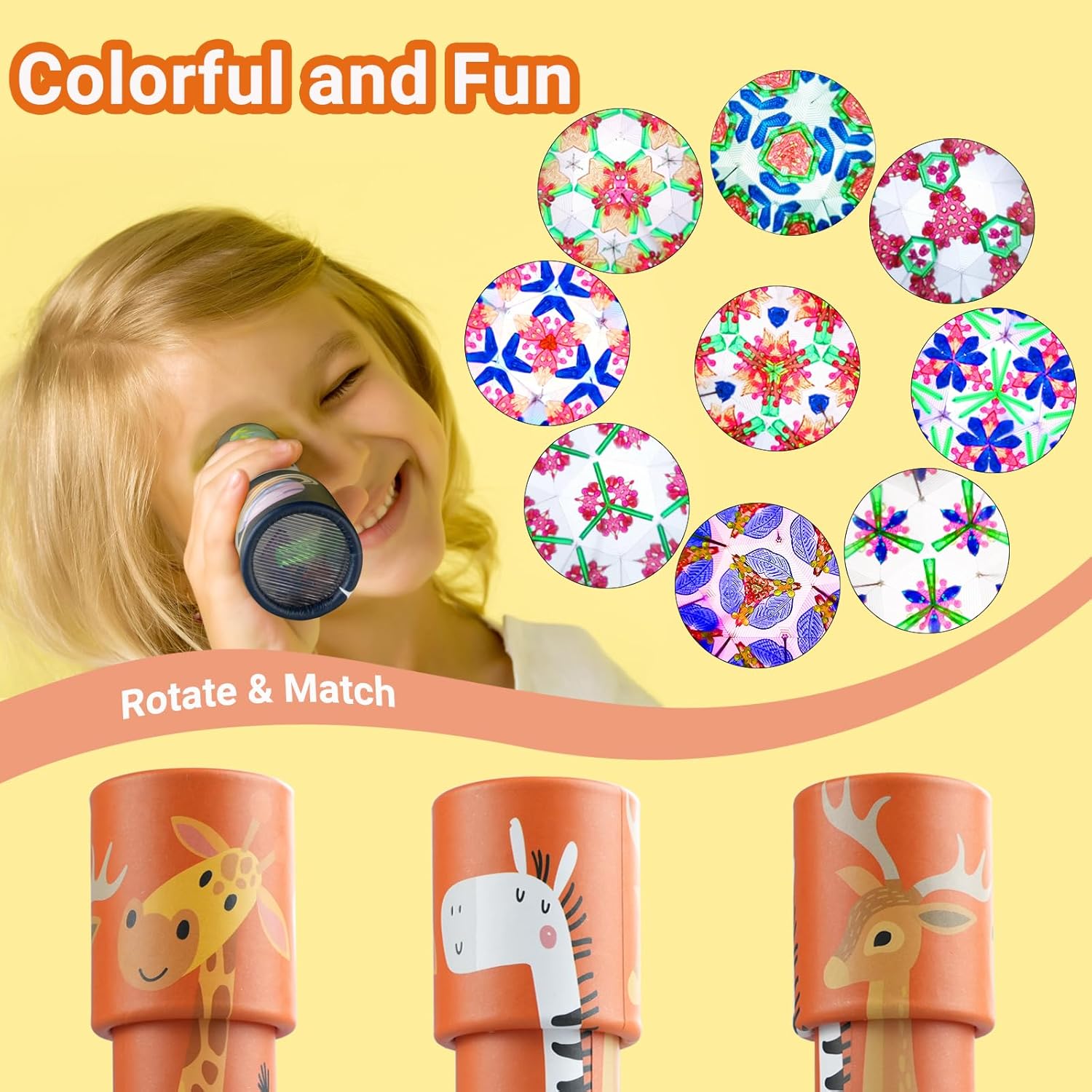 iKeelo 24PCS Classic Kaleidoscope - Return Gifts for Kids Birthday, Retro Educational Kaleidoscopes Toy, Party Favor, Gift Bag Filler, School Carnival Prize and Stocking Fillers