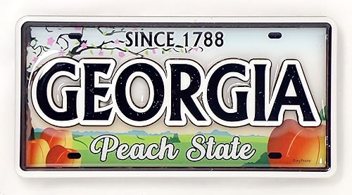 Imán de MDF de doble capa para matrícula de Georgia