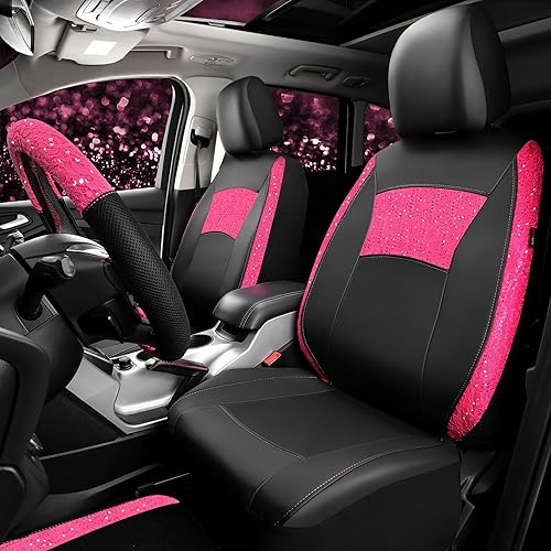 Miniatura 4 de CAR PASS - Fundas universales para asientos de coche, Rojo rosa