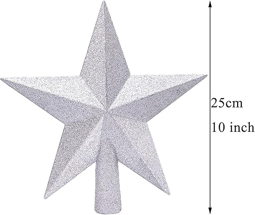 Miniatura 2 de Aneco - Estrella con brillantina para decorar el arbolito de navidad, decoración para la parte de arriba del arbolito