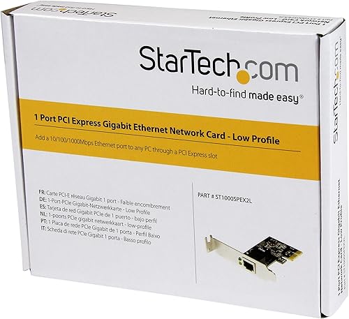 Miniatura 7 de StarTech.com Tarjeta de red PCIe de 1 puerto, perfil bajo, puerto RJ45, chipset Realtek RTL8111H, tarjeta de red Ethernet, tarjeta de red adaptador