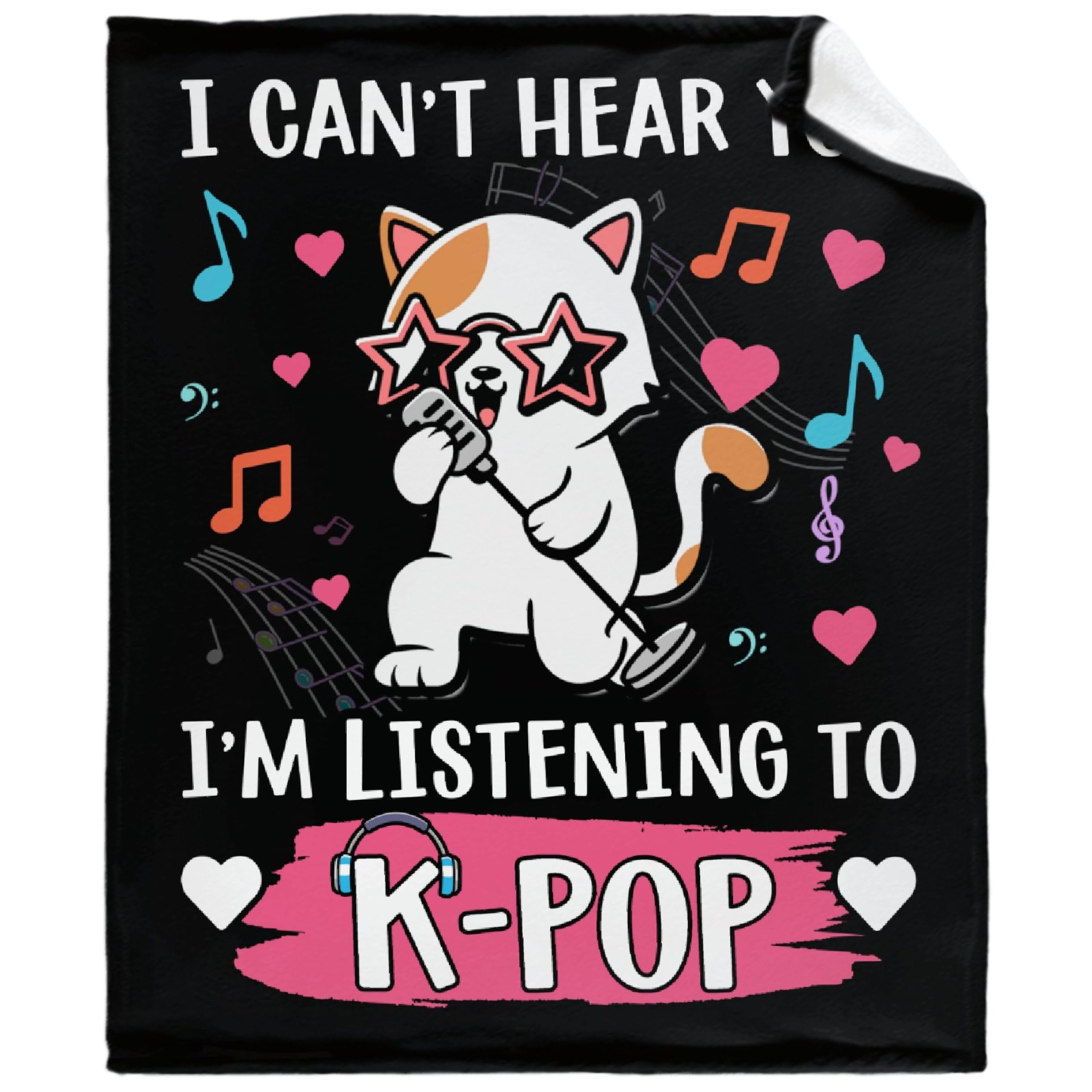 Listing to K-pop Blanket Super Soft Lightweight Throw Comfy Fluffy Quilt for Bed Sofa All Seasons Warm 60"x50" Twin for teen