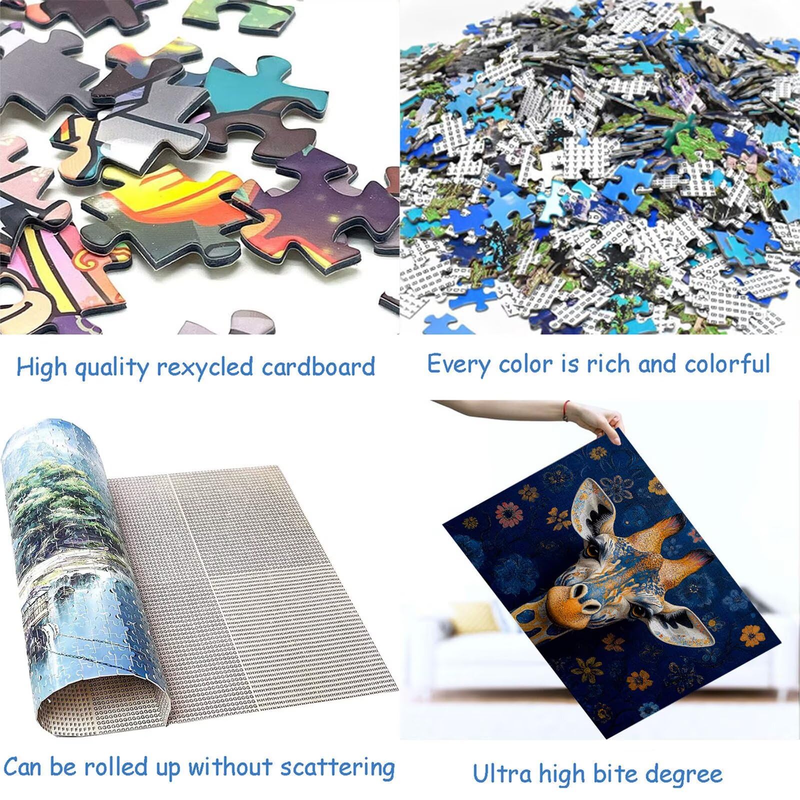 Puzzle 4000 elementów puzzle dla dorosłych żyrafa 141 x 87 cm unikalne rzemiosło klasyczne 3D drewniana układanka do rodzinnych gier aktywnych, układanka zrób to sam do dekoracji ścian domu, prezenty