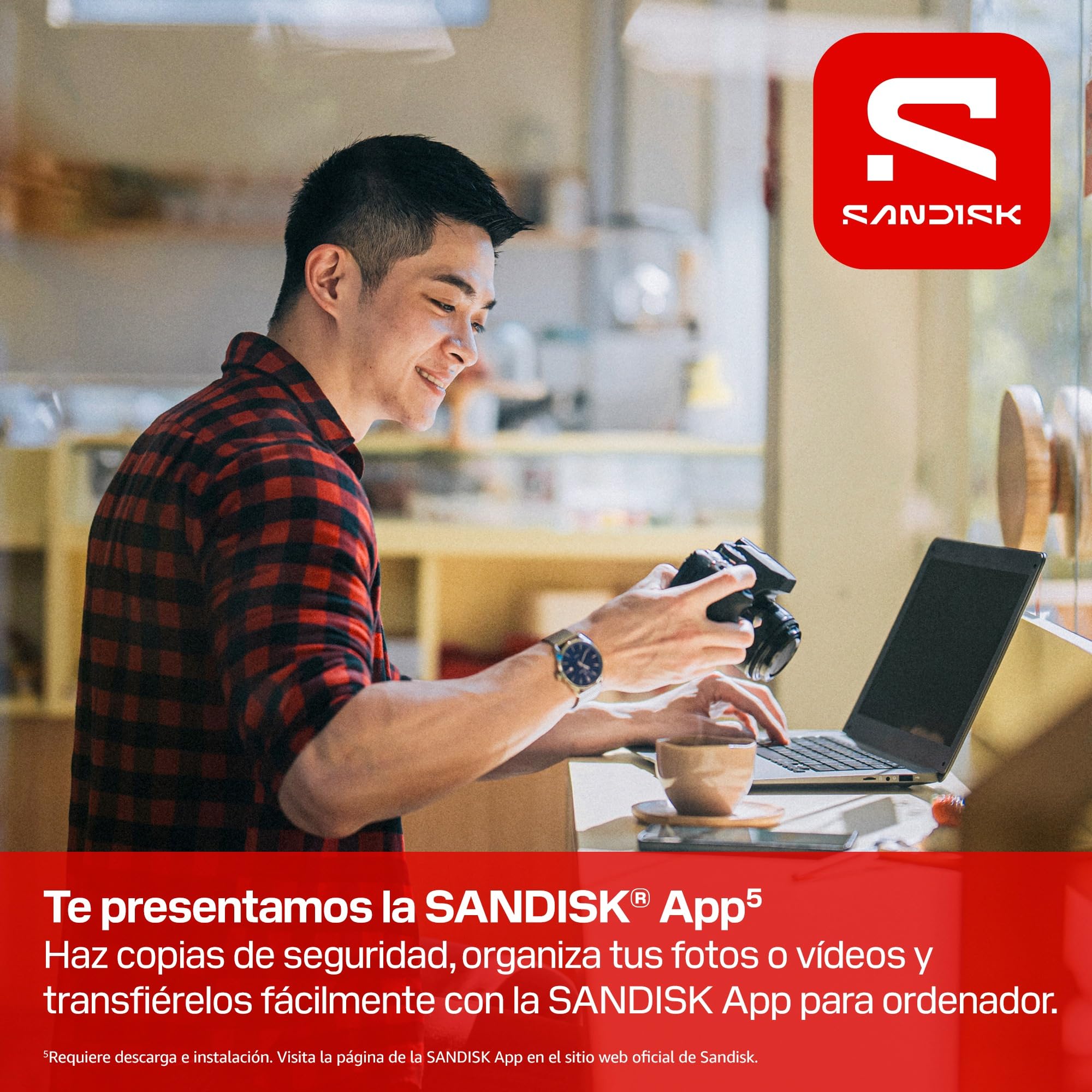 SANDISK Ultra SDXC Tarjeta UHS-I de 128 GB (hasta 195 MB/s de Velocidad de Lectura, vídeo en Full HD, V10, U1, C10) SANDISK Memory Zone App — view 6