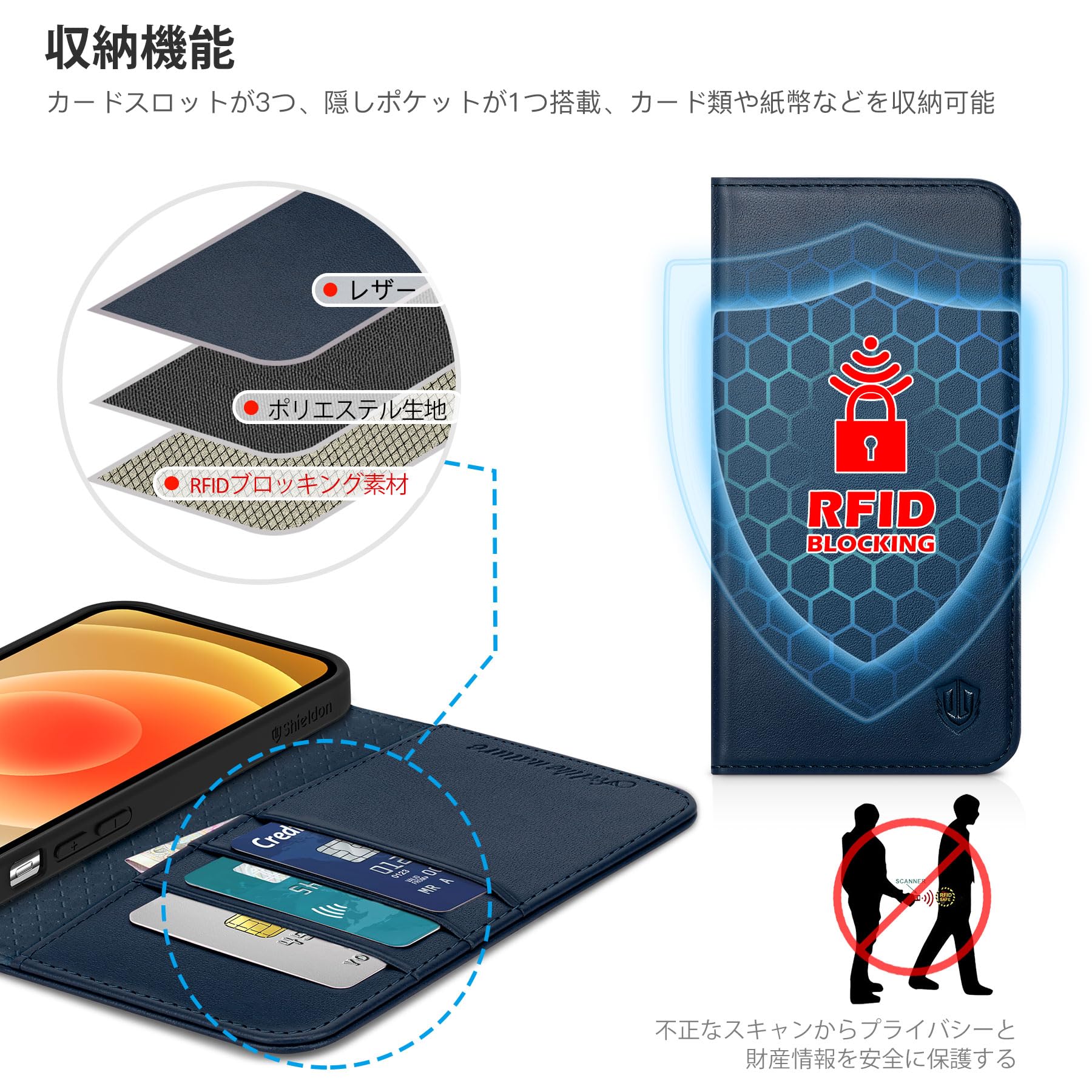 ☆送料無料 SHIELDON iPhone 12 pro イビーブルー 321 Amazon.co.jp: SHIELDON: iPhone 12/12 Pro 対応