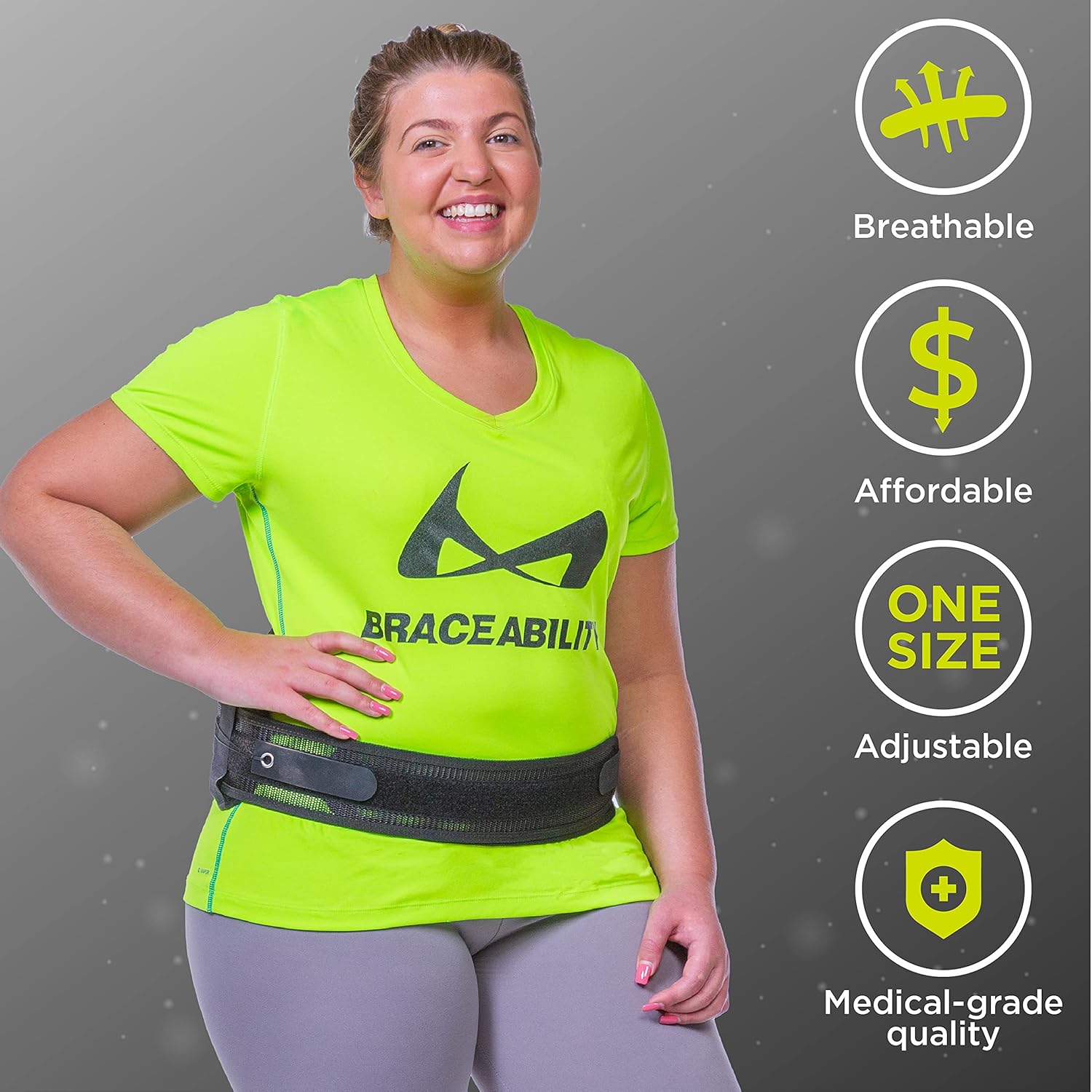 BraceAbility SI Joint Belt - Sacroiliac Compression Back Brace for Sacral Dysfunction, Coccyx Pain Relief and Bruised or Broken Tailbone Inflammation Treatment with Hip Support Pads (One Size) : Health & Household