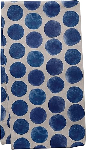 Karma Toalla de té de mezcla de lino Big Dots