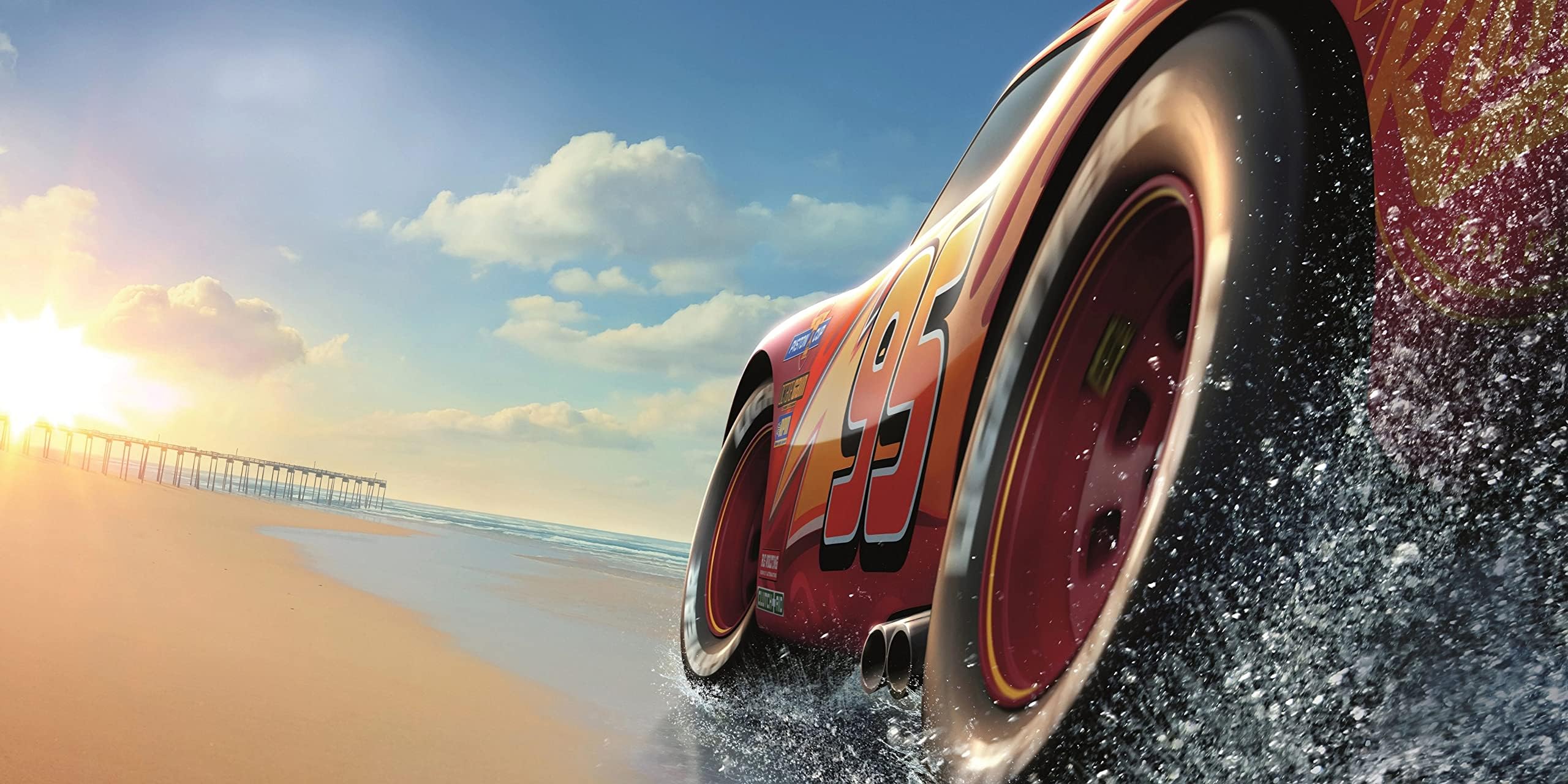 Lightning McQueen Car Racing NASCAR Disney Pix@r Animated Studio Best Print Poster Wall Art Picture A4 +, 8.3 x 11.7 inches