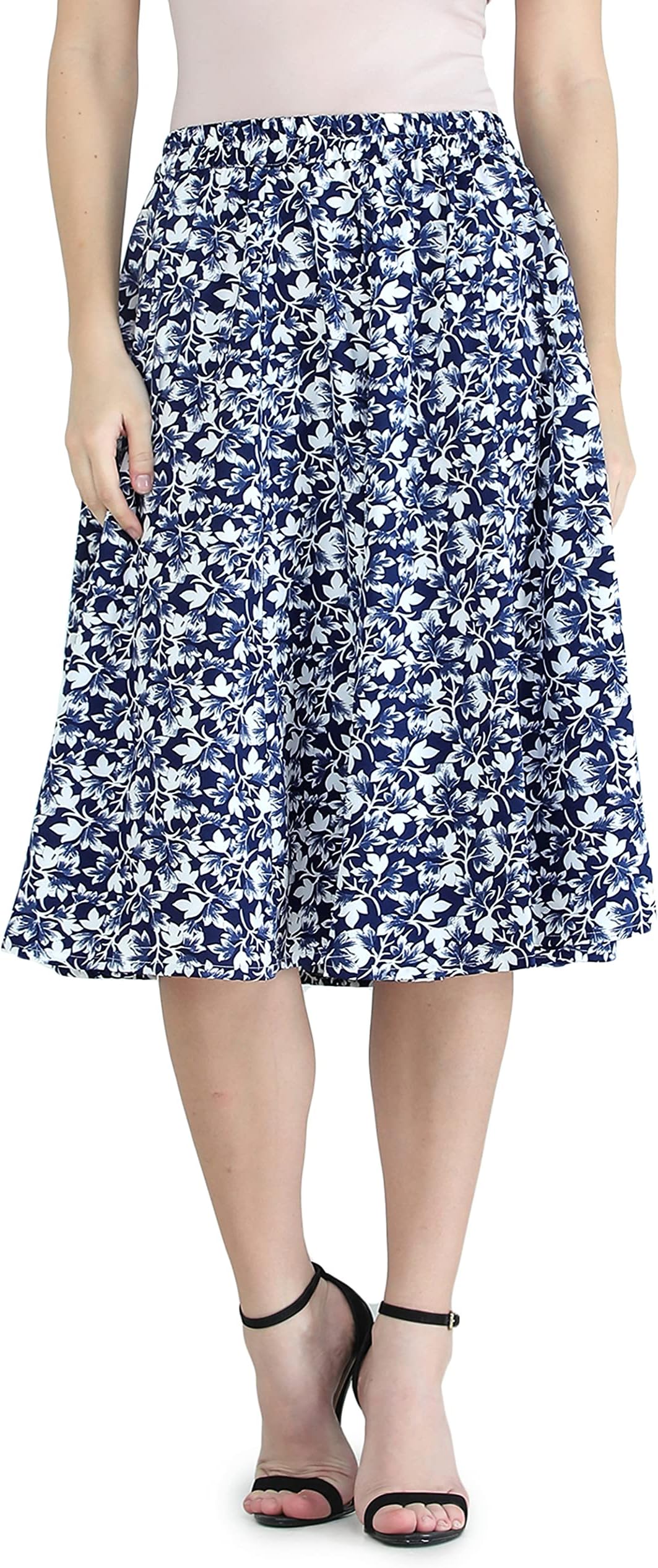 NavakshaWomen's Midi Skirt