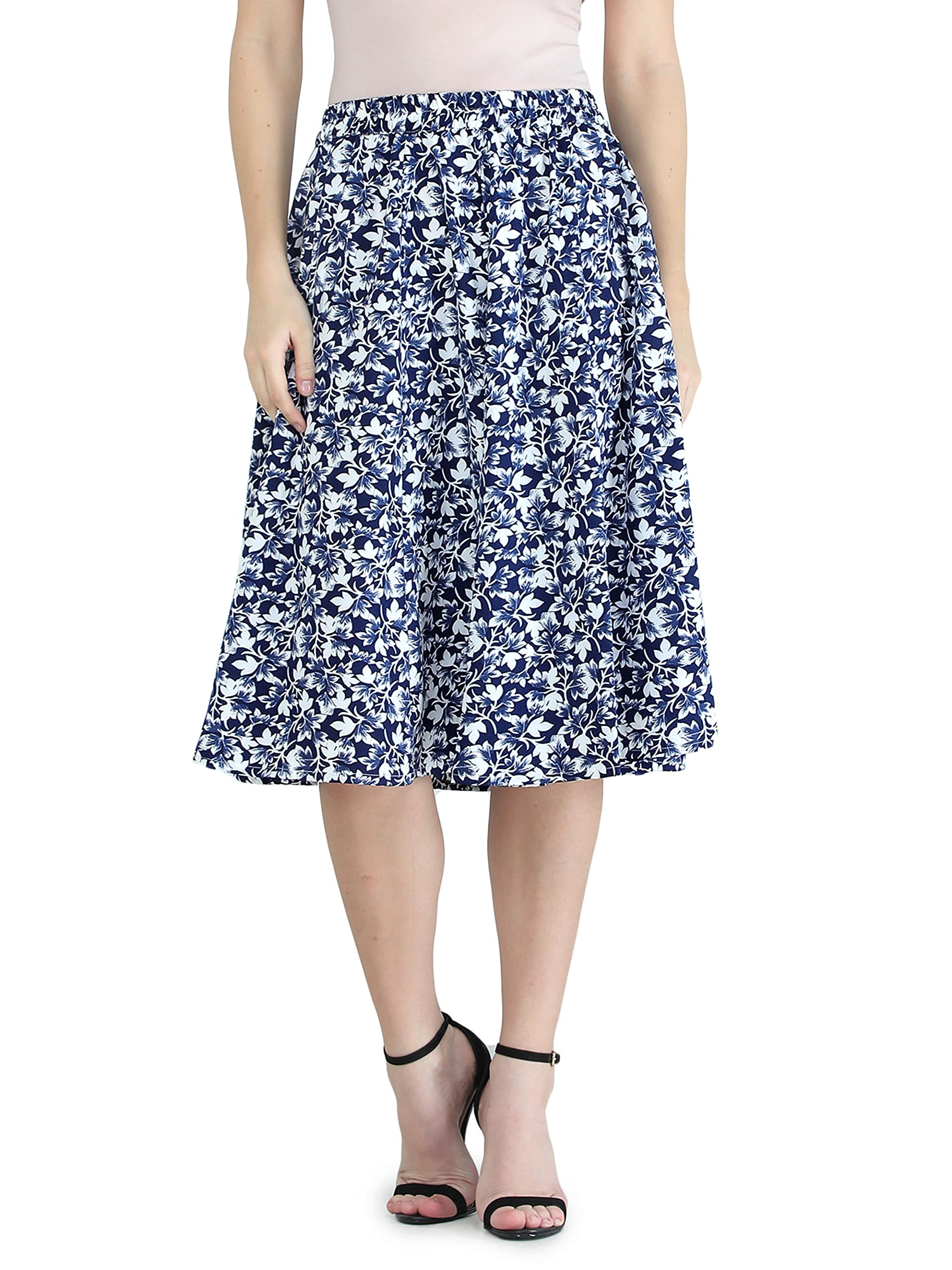 NavakshaWomen's Midi Skirt