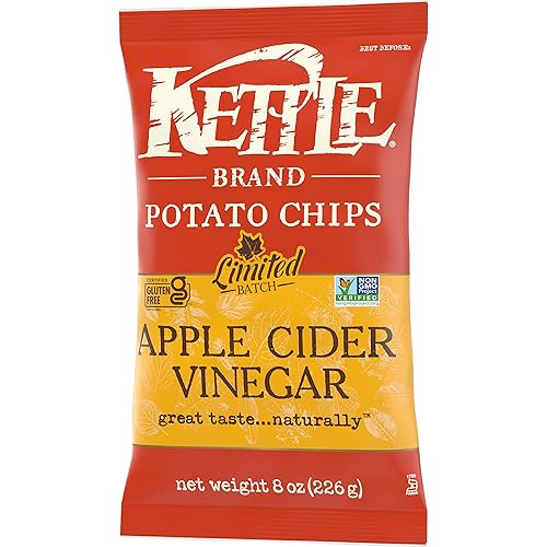 Vista 258 de Kettle Brand Papas fritas, papas fritas con ajo y parmesano, 7.5 onzas (paquete de 12)