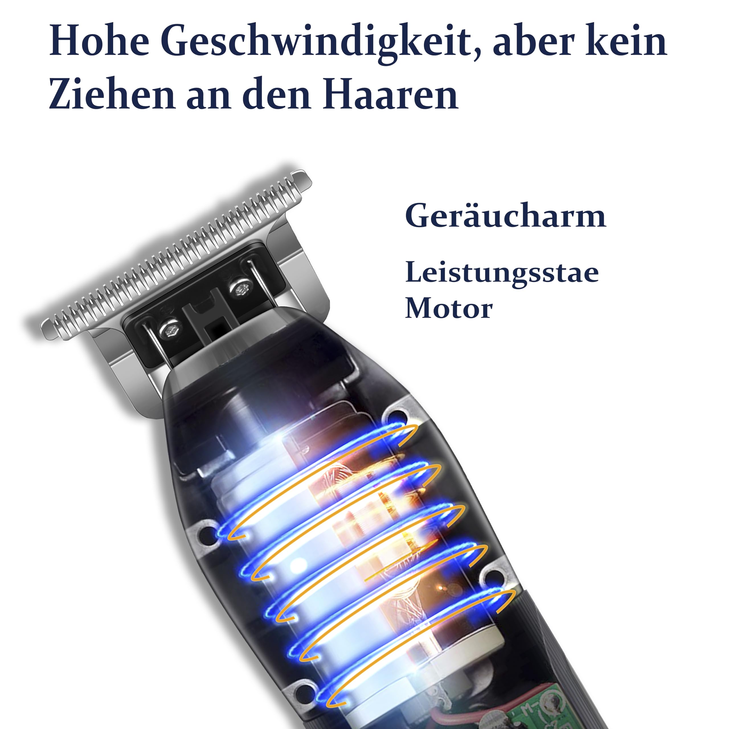 Kemei 0 mm Glatzenhaarschneidemaschine für Herren, professioneller kabelloser Haarschneider, Bartschneider mit T-Klinge, Zero Gapped wiederaufladbares Pflege-Set Geschenke zum Vatertag