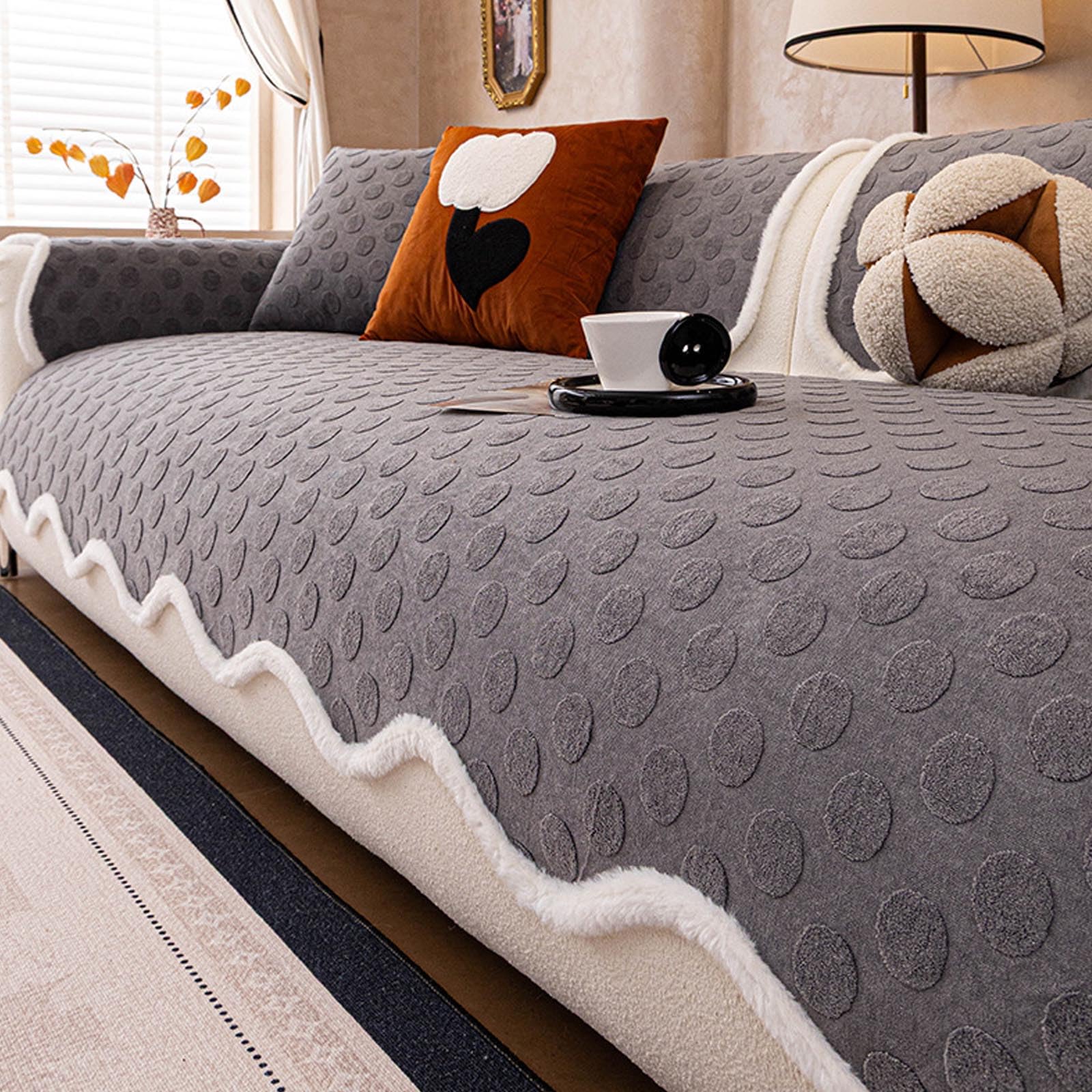 Housses A gray 90*320cm anti-taches et lavable pour sauver votre canapé
