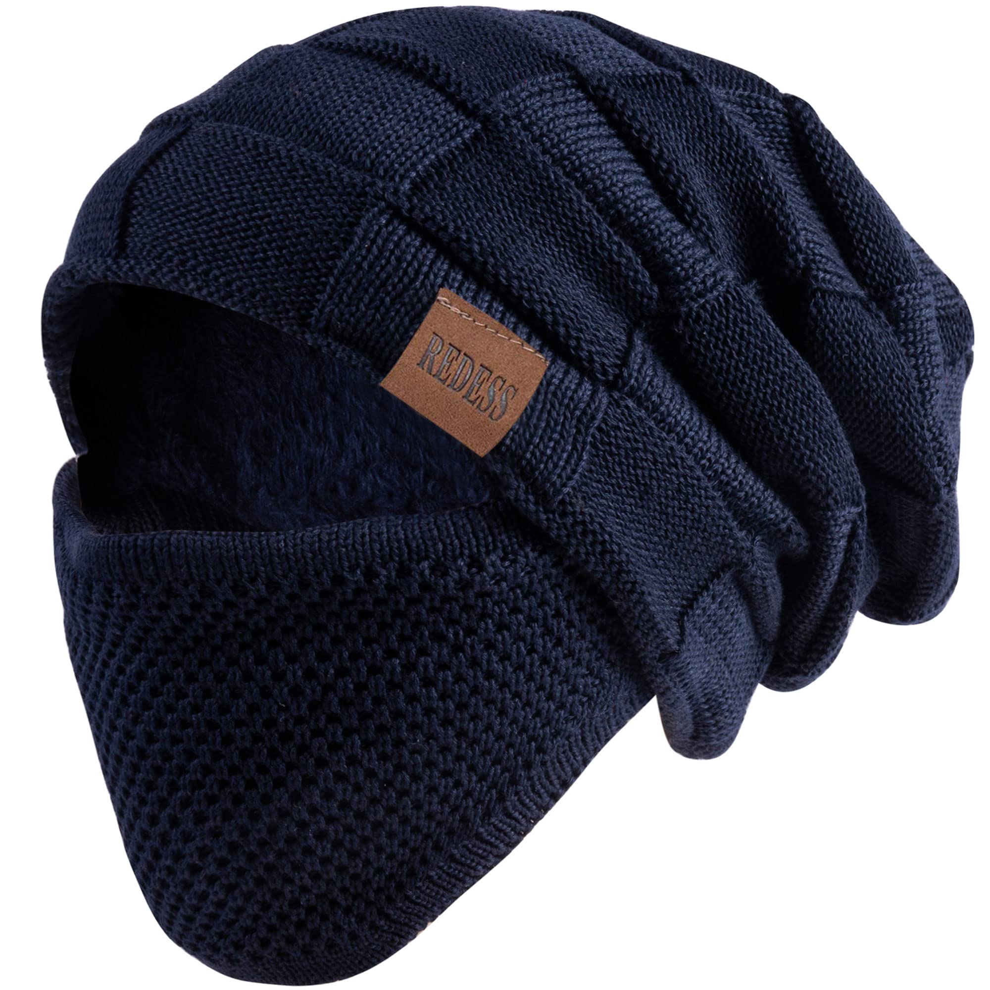 REDESS Cappello a Berretto per Uomini e Donne Cappelli Caldi Invernali in Maglia Slouchy Cappello a Cranio Spesso