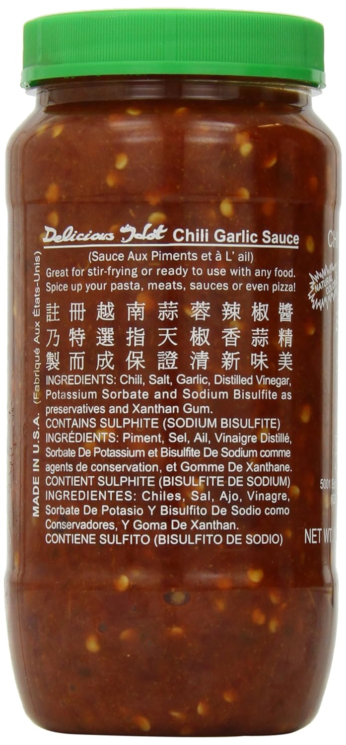 Huy Fong, Chili Garlic Sauce, 18-Ounce Bottles (Pack of 6)