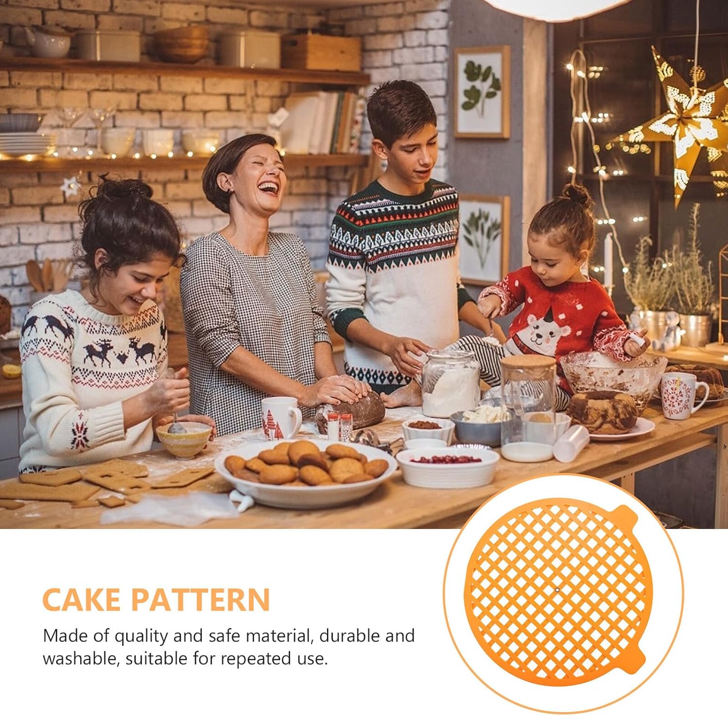 HEMOTON Cake Spray Stencil Template for DIY Cake Spray Embossing Reusable Tiramisu Decoration Mold for Home Baking and Pastry Decorating
