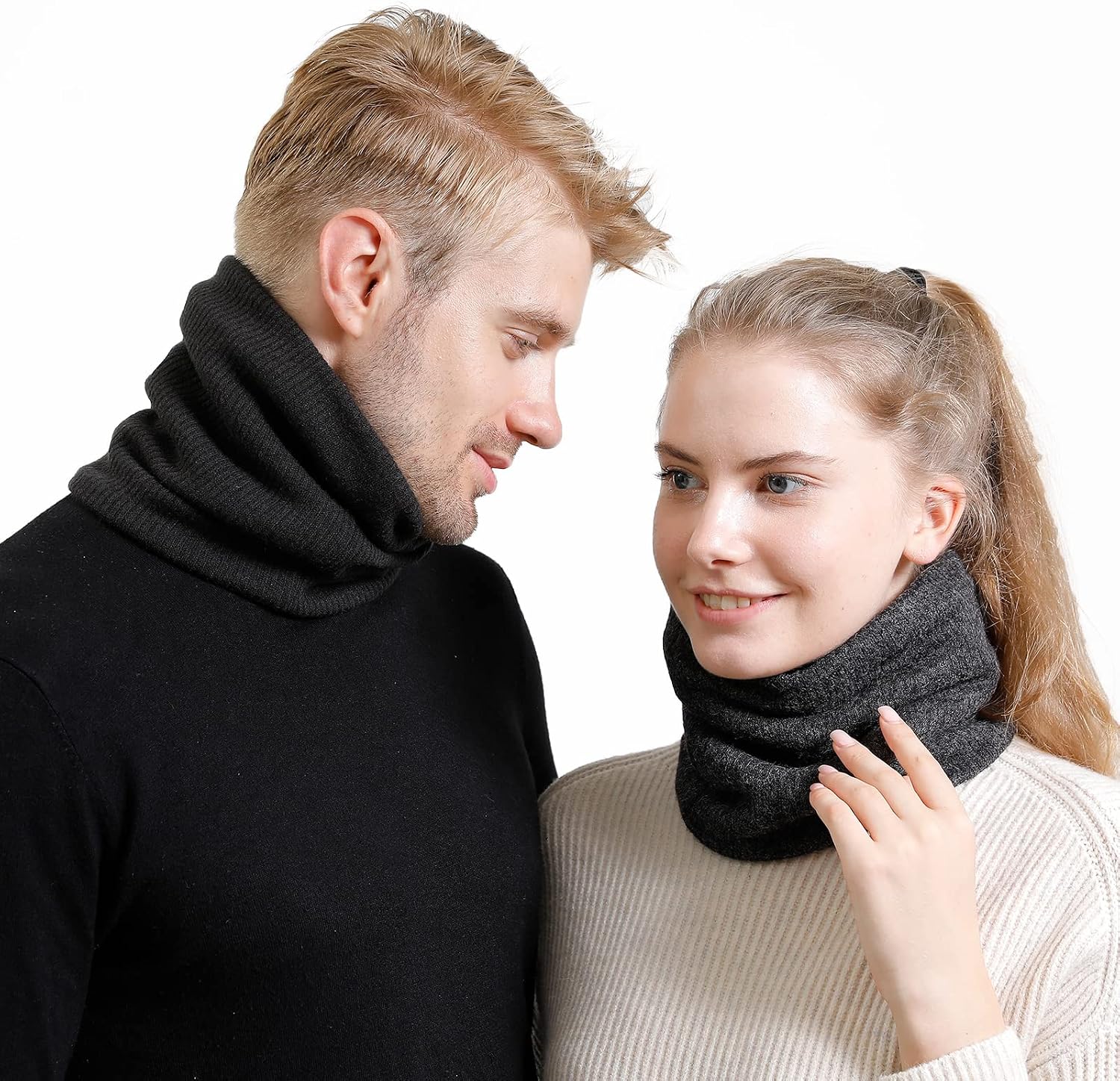 Winter Scarf Neck Warmer Gaiter Face for Men Women Warm Fleece Ski
