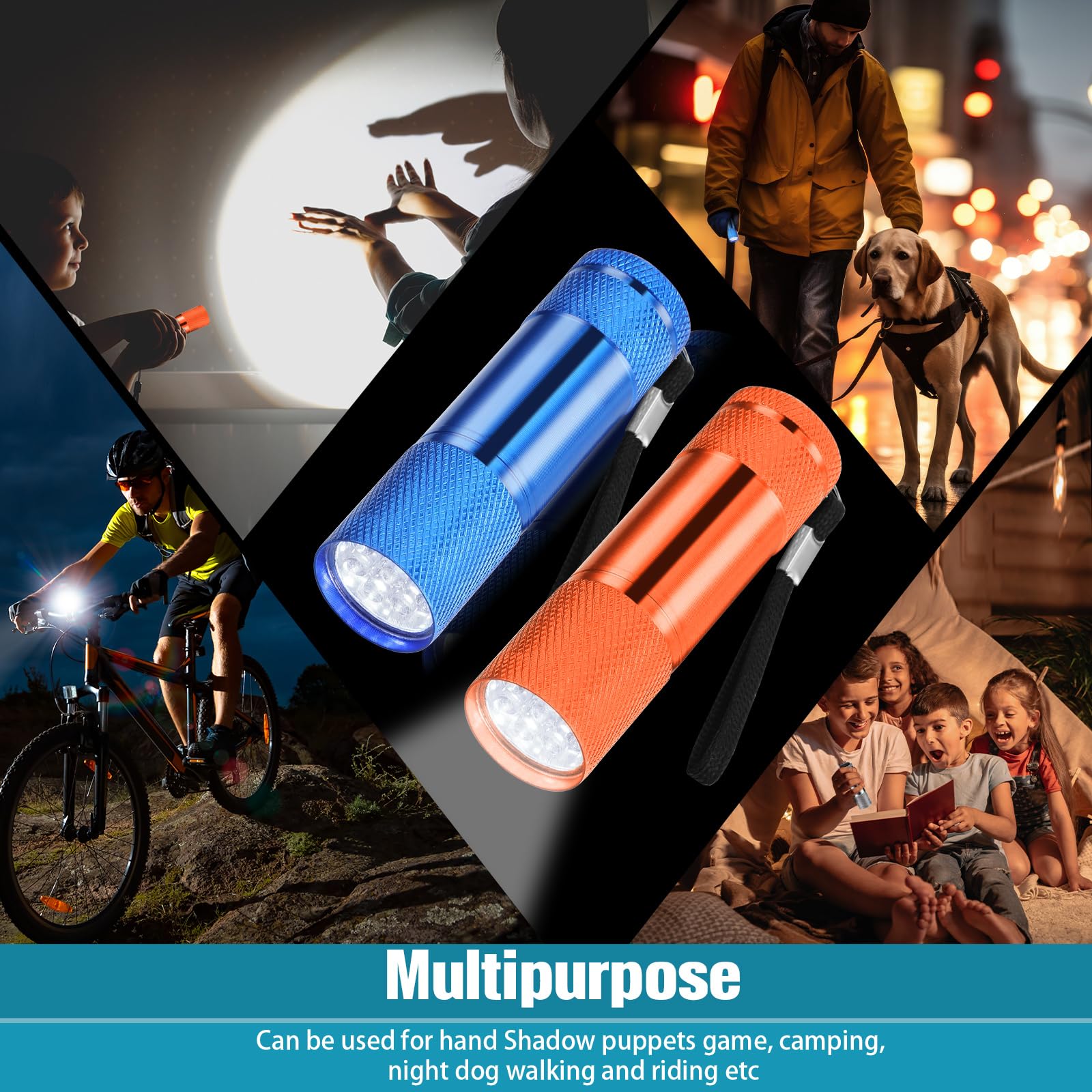 VIHOSE 48 Pcs Mini Flashlights Bulk, Bright Aluminum Jamaica - View #11