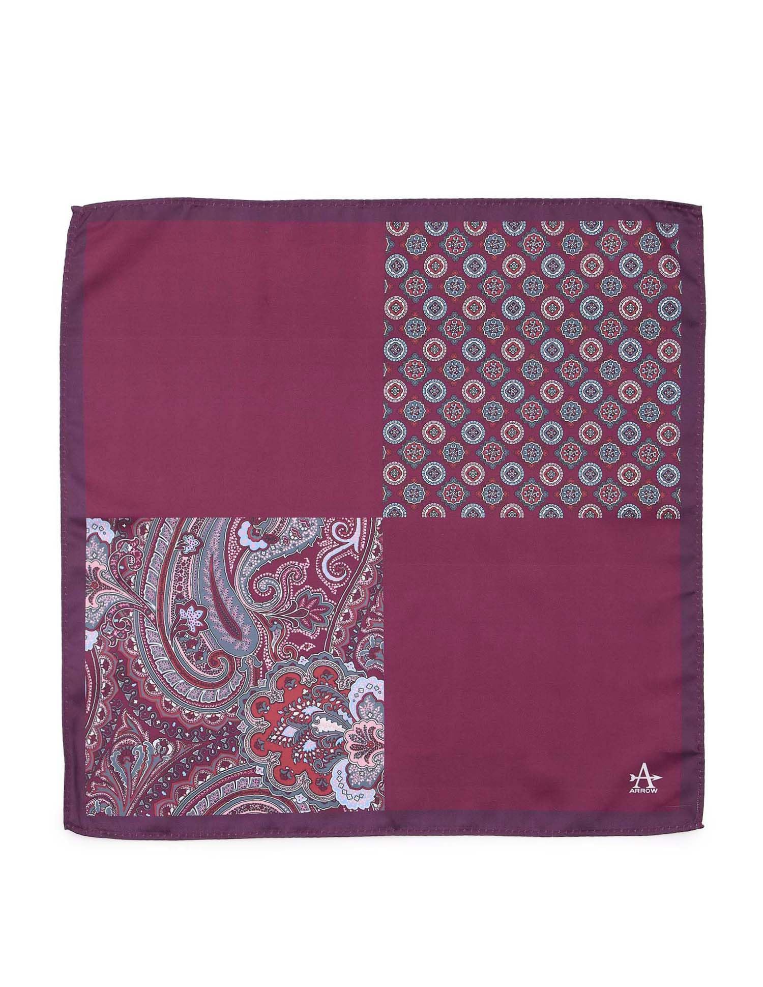 arrow Men's Printed Pattern Pocket Square-picture-24