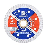 Vista 31 de Hoja de diamante para mampostería, 10 pulgadas (9.843 in) con eje de 1"-4/5"-5/8" disco de corte de diamante continuo seco/húmedo para granito