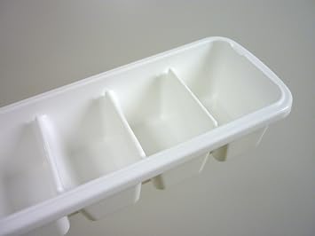 Asvel Ice Cube Tray, Slim, 3 Tiers, Stackable, Made in Japan, White