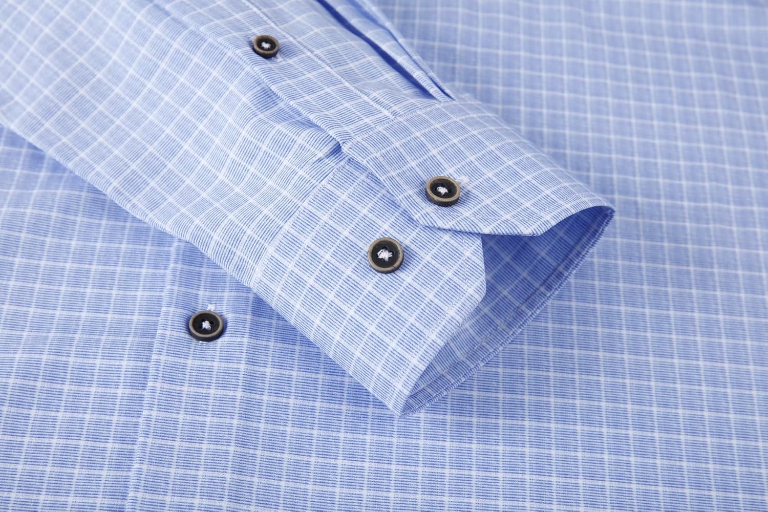 Alex Vando Mens Button Down Shirts Wrinkle Free 4-Way Stretch Print Business Casual Shirt - Image 5