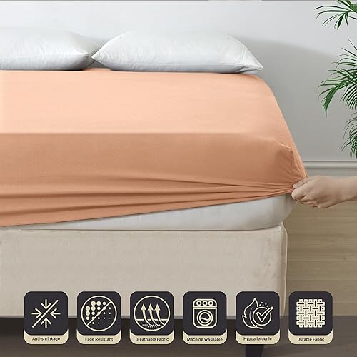 Vista 127 de IR Imperial Rooms Sábana bajera ajustable tamaño King – Sábanas bajeras de 16 pulgadas de profundidad de 16 pulgadas de microfibra suave premium