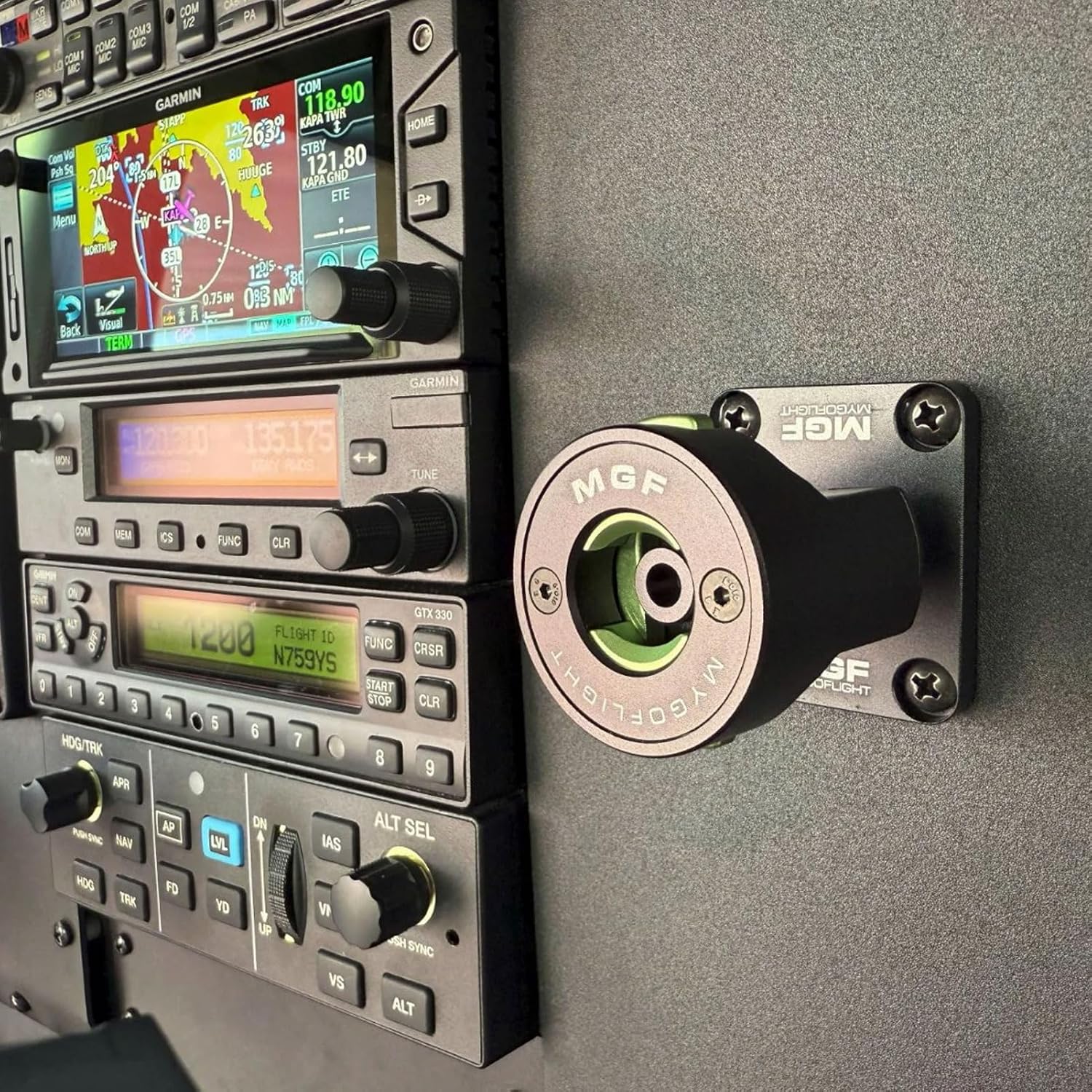 JMT-5030 Compact Bolted Mount - Flight Travel iPad/Tablet Mounting Device for Flat Surfaces or AMPs Bracket for Most Jets