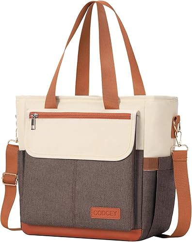 Miniatura 9 de Lonchera Bolsa de Almuerzo para Mujeres, Bolsa Térmica de Almuerzo a Prueba de Fugas para Mujeres, Bolsas Grandes de Almuerzo Tipo Tote para Adultos