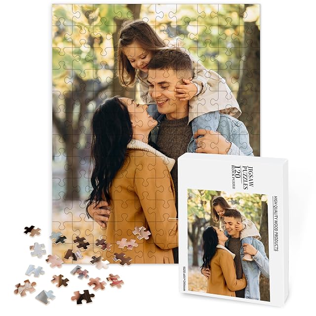 Puzzle Personalizado con Foto, Rompecabezas Personalizado con Foto y Texto
